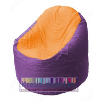 Кресло-мешок Bravo сиреневое, сидушка оранжевое